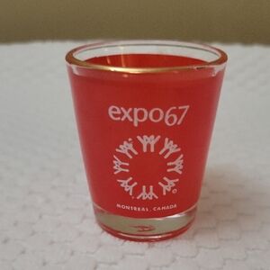 Expo 67 Red Shot Glass